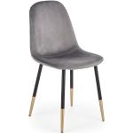 Popielate Krzesła do jadalni tapicerowane w nowoczesnym stylu marki ELIOR 