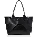 Czarne Shopper bags damskie ze skóry syntetycznej marki Ted Baker 