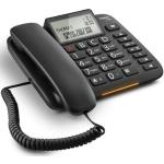 Czarne Telefony przewodowe marki Gigaset 