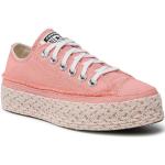 Przecenione Różowe Trampki & tenisówki damskie marki Converse w rozmiarze 37 