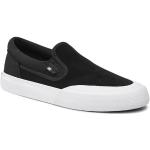 Przecenione Czarne Sneakersy sznurowane męskie skaterskie z zamszu marki DC Shoes w rozmiarze 40 