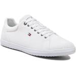 Przecenione Białe Niskie sneakersy męskie marki Tommy Hilfiger w rozmiarze 40 