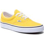 Przecenione Żółte Sneakersy sznurowane damskie skaterskie marki Vans w rozmiarze 35 