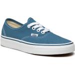 Przecenione Niebieskie Sneakersy sznurowane męskie skaterskie marki Vans w rozmiarze 37 