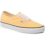 Przecenione Pomarańczowe Sneakersy sznurowane damskie skaterskie marki Vans 