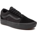 Przecenione Czarne Sneakersy sznurowane damskie skaterskie marki Vans w rozmiarze 36 