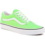 Przecenione Zielone Sneakersy sznurowane damskie skaterskie marki Vans w rozmiarze 36 