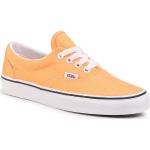 Przecenione Pomarańczowe Sneakersy sznurowane damskie skaterskie marki Vans w rozmiarze 35 