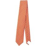 Pomarańczowe Krawaty marki LARDINI w rozmiarze uniwersalnym 