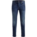 Niebieskie Jeansy rurki męskie dżinsowe o szerokości 28 o długości 34 marki Jack & Jones Tim 