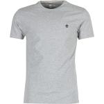 Przecenione Szare Koszulki męskie z krótkimi rękawami marki Timberland Dunstan River w rozmiarze L 