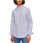 Niebieskie Koszule w prążki w paski w stylu casual bawełniane marki Tommy Hilfiger w rozmiarze S 