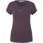 Fioletowe Koszulki damskie z krótkimi rękawami marki Tom Tailor w rozmiarze XS 