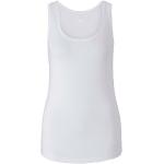 Białe Koszulki na ramiączkach damskie marki Tom Tailor 