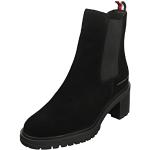 Tommy Hilfiger Damskie buty outdoorowe Chelsea Mid Heel Boot 619 Fashion, Czarny, 41 EU
