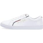 Białe Wysokie sneakersy damskie marki Tommy Hilfiger Signature w rozmiarze 39,5 