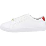 Białe Wysokie sneakersy damskie marki Tommy Hilfiger Essentials w rozmiarze 42 