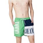 Zielone Kąpielówki męskie dżinsowe na wiosnę marki Tommy Hilfiger TOMMY JEANS w rozmiarze XL 