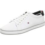 Białe Wysokie sneakersy męskie z dzianiny marki Tommy Hilfiger Iconic w rozmiarze 47 
