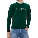 Zielone Swetry z okrągłym dekoltem męskie marki Tommy Hilfiger 
