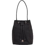 Czarne Małe torebki damskie w stylu biznesowym marki Tommy Hilfiger - Zrównoważony rozwój 