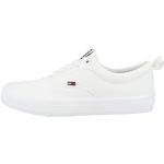 Białe Wysokie sneakersy damskie oddychające sportowe dżinsowe marki Tommy Hilfiger TOMMY JEANS w rozmiarze 42 - Zrównoważony rozwój 