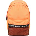 Pomarańczowe Plecaki sportowe dżinsowe marki Tommy Hilfiger TOMMY JEANS 