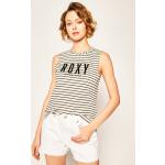 Przecenione Beżowe Koszulki polo damskie z krótkimi rękawami marki Roxy Roxy w rozmiarze XS 