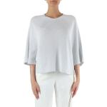 Białe Bluzki z dekoltem eleganckie z wiskozy marki FABIANA FILIPPI w rozmiarze L 
