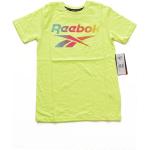 Żółte Koszulki dziecięce z krótkim rękawkiem dla chłopców marki Reebok 
