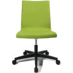 Zielone Krzesła biurowe z regulacją wysokości marki Topstar 