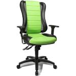 Zielone Krzesła z podłokietnikami z regulacją wysokości z tworzywa sztucznego marki Topstar 