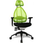 Zielone Krzesła z podłokietnikami z regulacją wysokości marki Topstar 