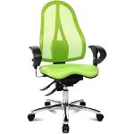 Zielone Krzesła z podłokietnikami z motywem jabłek marki Topstar 