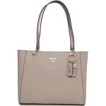 Brązowe Shopper bags eleganckie marki Guess Noelle 