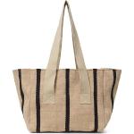 Beżowe Ekologiczne torby na zakupy w nowoczesnym stylu marki Ferm Living 