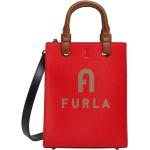 Czerwone Shopper bags marki FURLA 