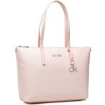 Przecenione Różowe Shopper bags damskie marki Calvin Klein 