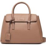 Przecenione Brązowe Shopper bags damskie marki Calvin Klein 