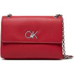 Przecenione Czerwone Torebki na ramię damskie marki Calvin Klein 