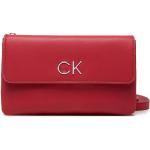 Przecenione Czerwone Małe torebki damskie marki Calvin Klein 