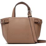 Przecenione Brązowe Shopper bags damskie w stylu minimal marki Calvin Klein 