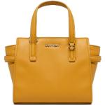 Żółte Shopper bags damskie marki Calvin Klein 