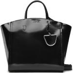 Czarne Shopper bags damskie ze skóry marki Coccinelle 