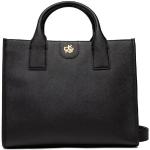 Przecenione Czarne Shopper bags damskie ze skóry marki DKNY | Donna Karan 
