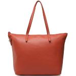 Czerwone Shopper bags damskie ze skóry marki FURLA 