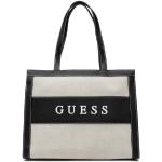 Przecenione Beżowe Shopper bags damskie marki Guess 