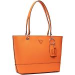 Przecenione Pomarańczowe Shopper bags damskie marki Guess 