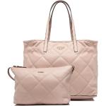 Przecenione Różowe Shopper bags damskie marki Guess 