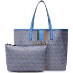 Niebieskie Shopper bags damskie marki Guess 